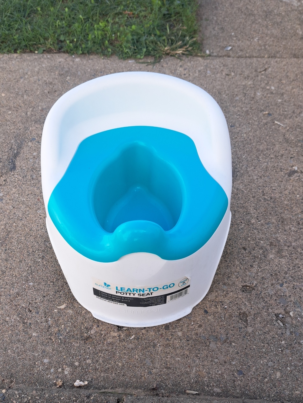 Portable Potty Seat for Kids - White & Teal